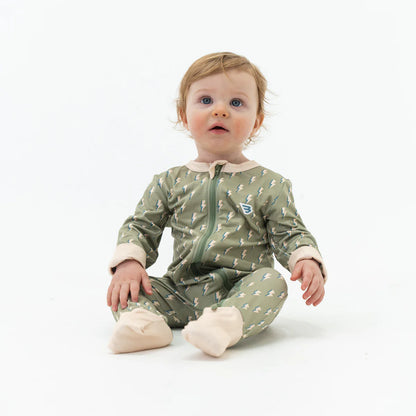 Boy's Burlebo Baby Zip Up - Sage Lightning BZU-SL - Crazy House Western Wear