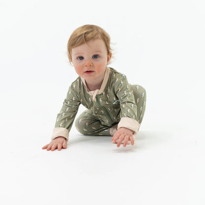 Boy's Burlebo Baby Zip Up - Sage Lightning BZU-SL - Crazy House Western Wear