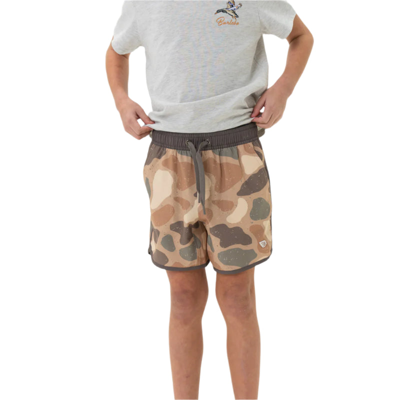 Boy's Burlebo Swim Trunk - Jumbo Pintail Camo Y-ST-JPTC - Crazy House Western Wear