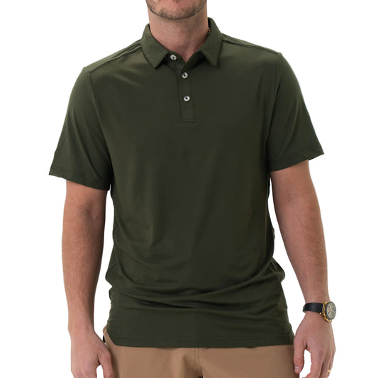 Men's Burlebo Performance Polo Mallard Green PP-MG