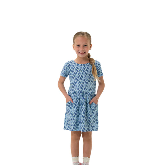 Girl's Burlebo Moxie Dress - Bluebonnet Y-MOXD-BB25