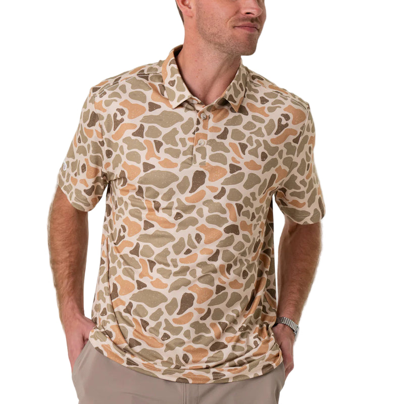Men's Burlebo Performance Polo Venado Camo
