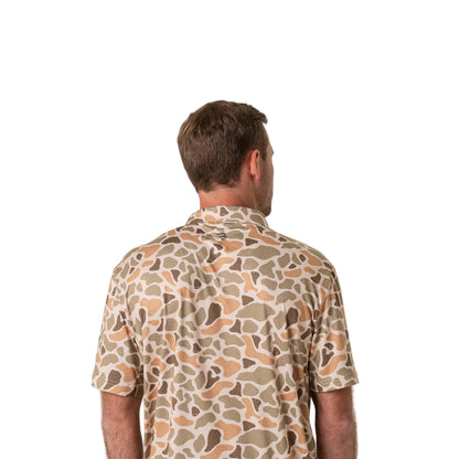 Men's Burlebo Performance Polo Venado Camo