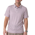 Men's Burlebo Performance Polo - Texas White & Maroon PP-TWAM - Crazy House Western Wear