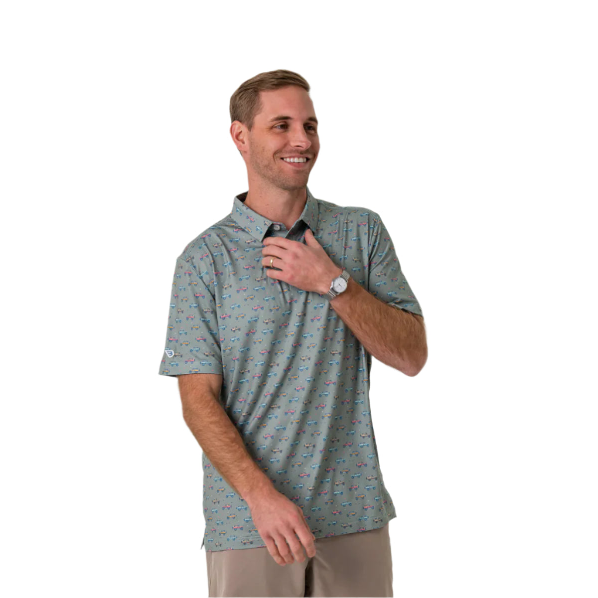 Men's Burlebo Performance Polo - Vintage Cruiser PP-VGCR
