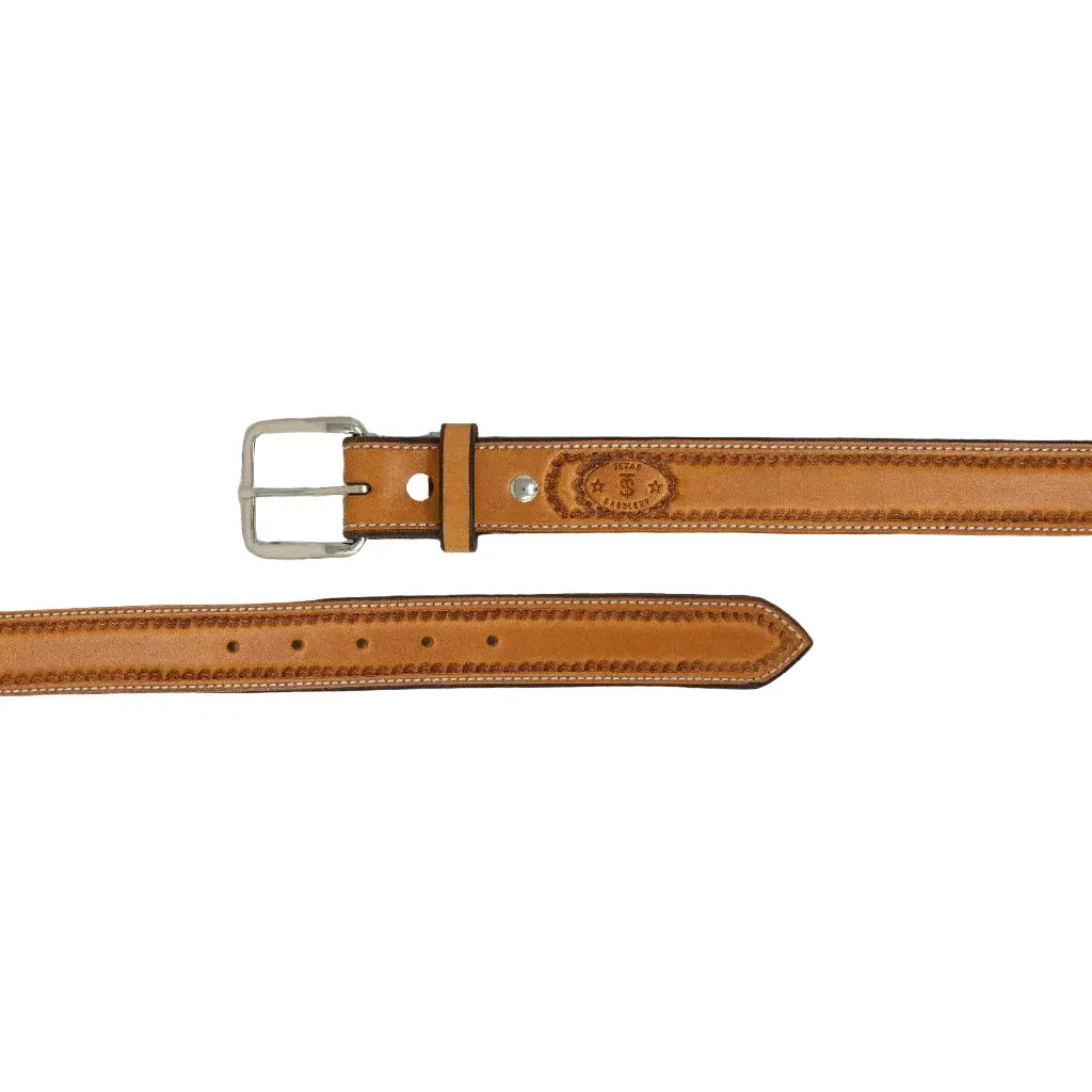 Men's Texas Saddlery Saddle Tan Smooth Border 1W22