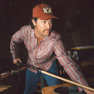 Men's Seager Sawtoof Long Sleeve Shirt Red Rock Stripe MSF25SAWTRED