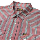 Men's Seager Sawtoof Long Sleeve Shirt Red Rock Stripe MSF25SAWTRED