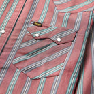Men's Seager Sawtoof Long Sleeve Shirt Red Rock Stripe MSF25SAWTRED