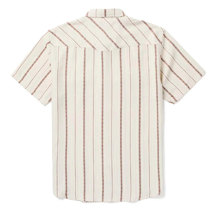 Men's Seager Sawtoof Short Sleeve Azteca Tile Shirt MSSP26SAWTWHT