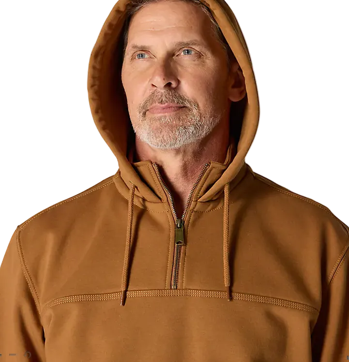 Carhartt Men's Brown Paxton 1/4 Zip Sweatshirt 100617-BRN