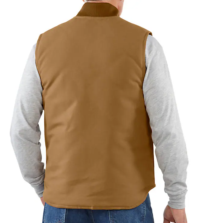 Carhartt Men's Brown Iconic V01 Firm Duck Vest 106676-BRN