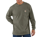 Carhartt Men's Dusty Olive Dearborn Loose Long Sleeve T-shirt K126-DOV