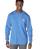 Carhartt Men's Blue Heather Dearborn Long Sleeve T-shirt K126-HX6