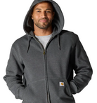 Carhartt Men's Carbon Heather Paxton Full Zip Sweatshirt 100614-026