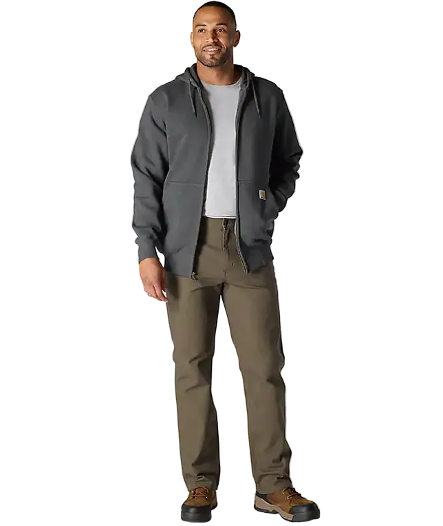 Carhartt Men's Carbon Heather Paxton Full Zip Sweatshirt 100614-026