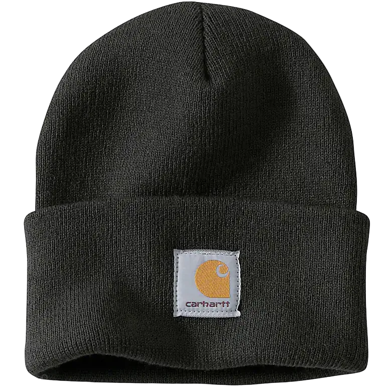 Carhartt Men's Black Iconic A18 Watch Cap Beanie A18-BLK