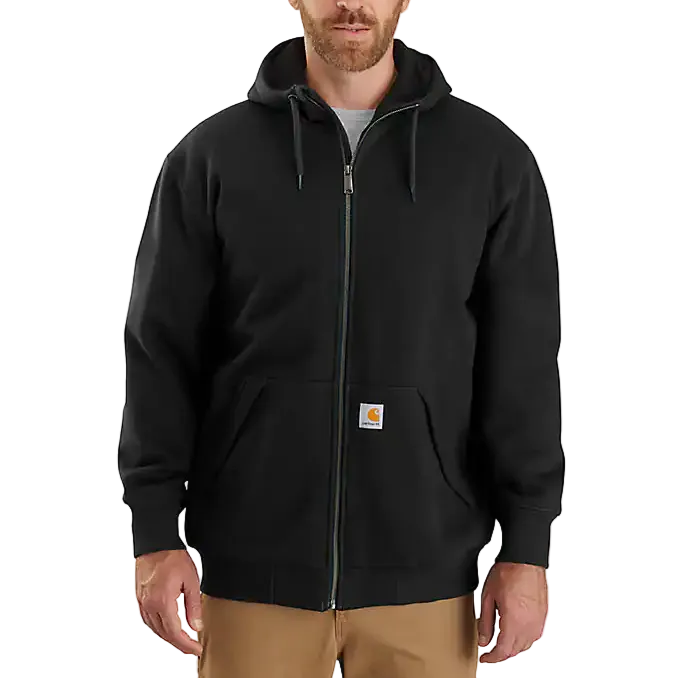 Carhartt Men's Black Paxton Thermal Lined Full Zip Sweatshirt 104078-001