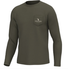 Local Boy Youth Cedar Brush Camo Mark Long Sleeve Heather Performance Shirt L0400009-CDR