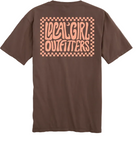 Local Girl's Espresso Checkered Charm T-shirt L5000018-ESO