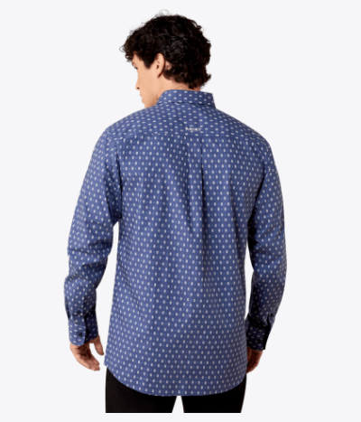 Ariat Men's Oceanna Southwest Geo Print Nikolas Fitted Shirt 10079259