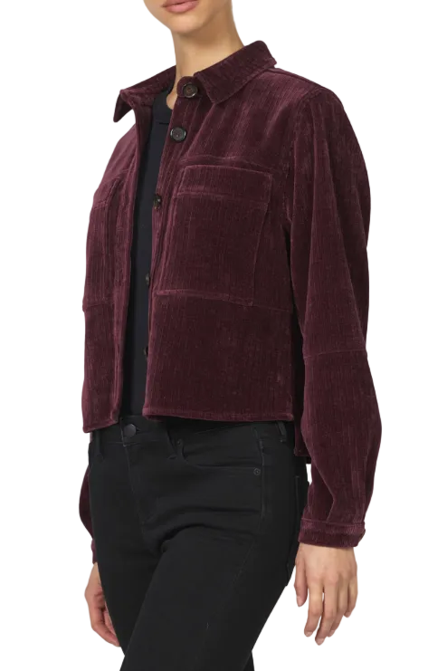 Dear John Women's Fig Cropped Gina Long Sleeve Jacket 