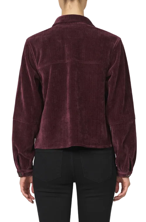 Dear John Women's Fig Cropped Gina Long Sleeve Jacket 