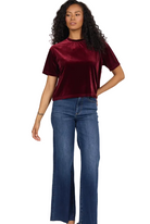 Dear John Women's Toasted Currant Maddox Velvet T-shirt