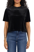 Dear John Women's Black Velvet Maddox T-shirt 