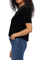 Dear John Women's Black Velvet Maddox T-shirt 