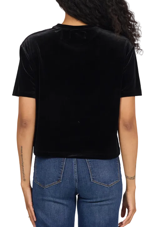 Dear John Women's Black Velvet Maddox T-shirt 