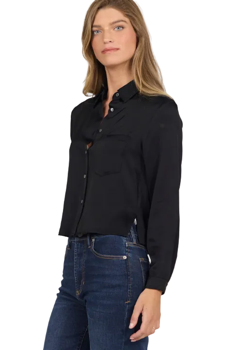 Dear John Women's Black Maribel Button Up Top 