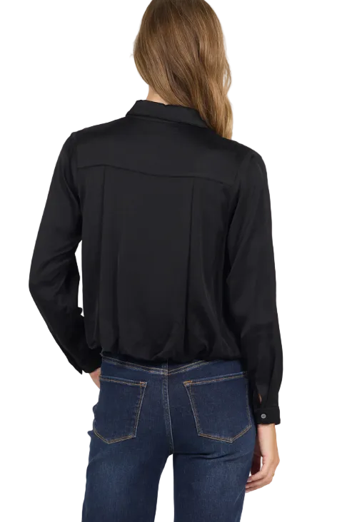 Dear John Women's Black Maribel Button Up Top 