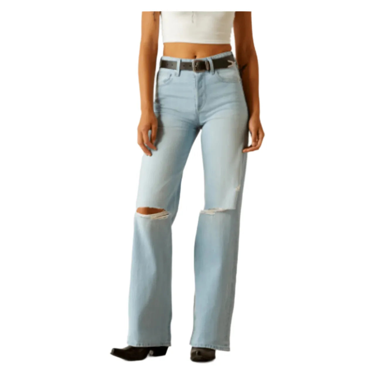 Women's Ariat High Rise Wide Leg Tomboy Jean 10060983 - Crazy House Western Wear