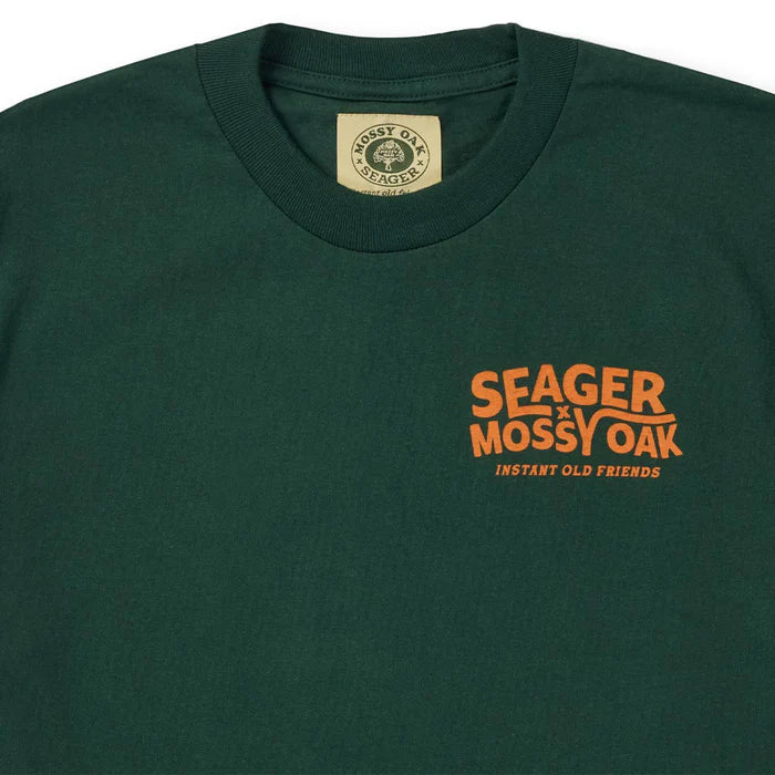 Men's Seager X Mossy Oak I.O.F. Forest Green Tee MTF25IOFMOAKGRN