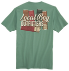 Local Boy Men's Light Green Shells T-shirt L1000842-LTG