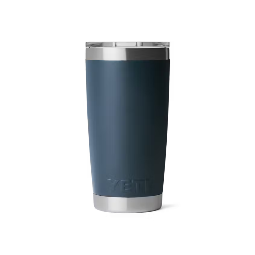 Yeti 20oz Mag Slide Navy Badge Tumbler YRAMMS20NVYBADG