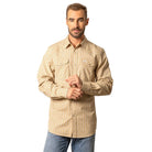 Men's Kimes Ranch Tan Smalls Long Sleeve Button Up Shirt 