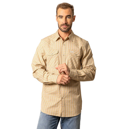 Men's Kimes Ranch Tan Smalls Long Sleeve Button Up Shirt 