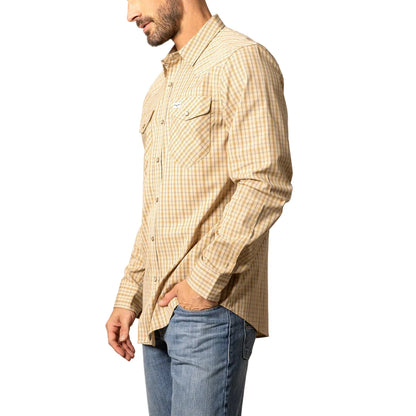 Men's Kimes Ranch Tan Smalls Long Sleeve Button Up Shirt 