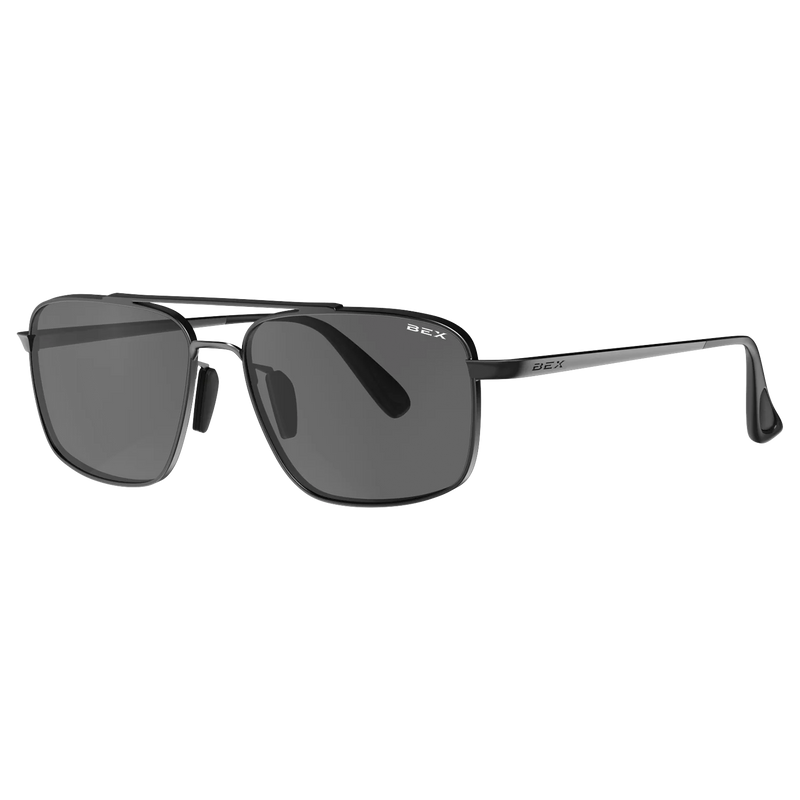Bex Accel Black and Gray Sunglasses S140BKGY