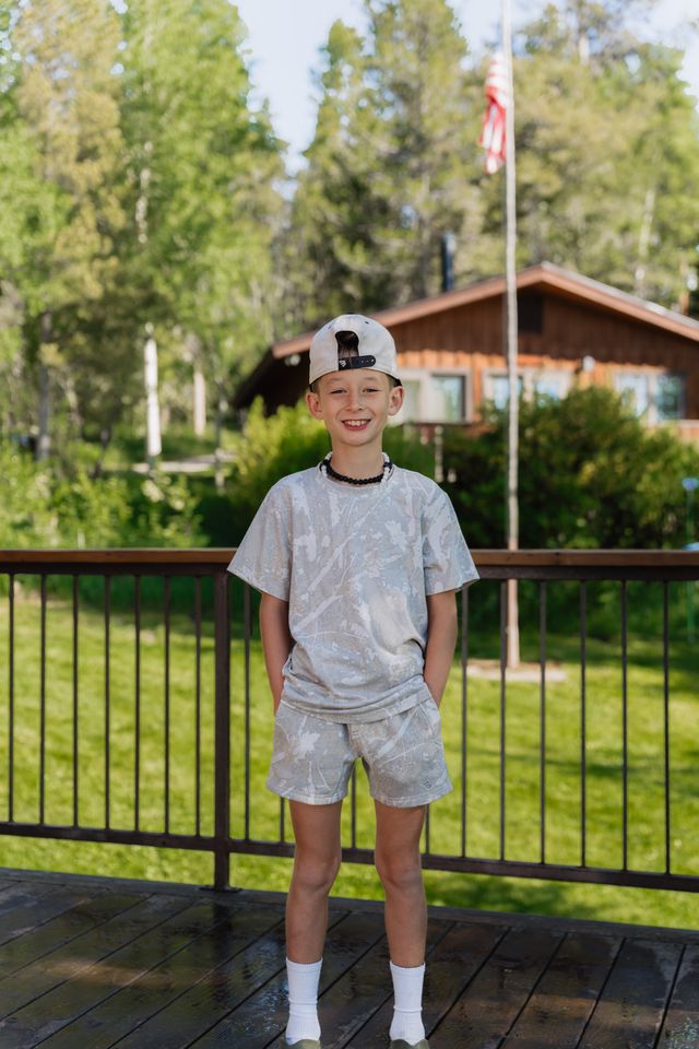Burlebo Boy's Drifter Camo Vintage Washed Tee Y-VWT-DFTC