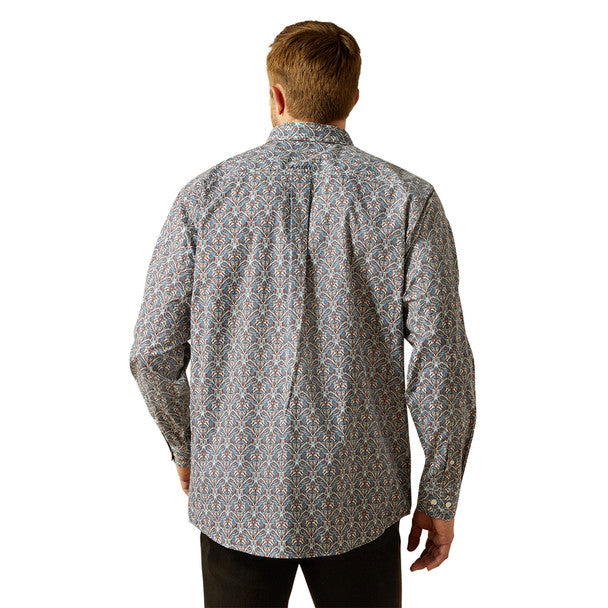 Men's Ariat Tegan Classic Fit Blue Print 10062183