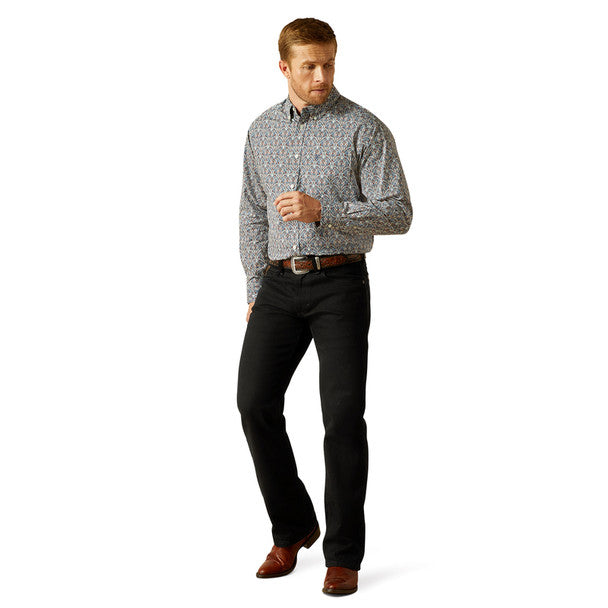 Men's Ariat Tegan Classic Fit Blue Print 10062183
