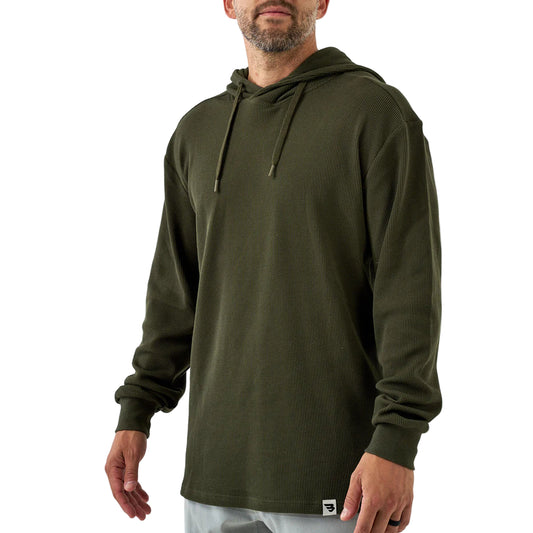 Men's Burlebo Mallard Green Thermal Hoodie 