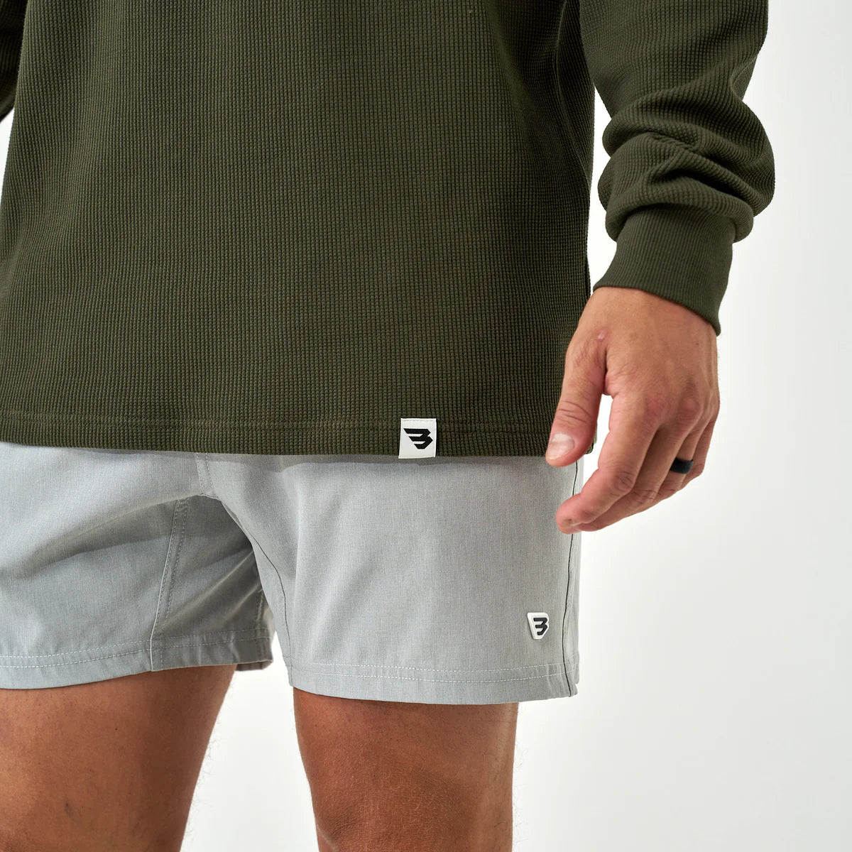 Men's Burlebo Mallard Green Thermal Hoodie 