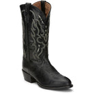Tony Lama Men's Black Bonham 13" Smooth Ostrich Round Toe Boots CT871