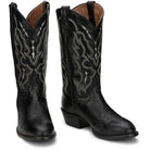 Tony Lama Men's Black Bonham 13" Smooth Ostrich Round Toe Boots CT871