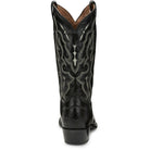 Tony Lama Men's Black Bonham 13" Smooth Ostrich Round Toe Boots CT871