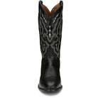Tony Lama Men's Black Bonham 13" Smooth Ostrich Round Toe Boots CT871